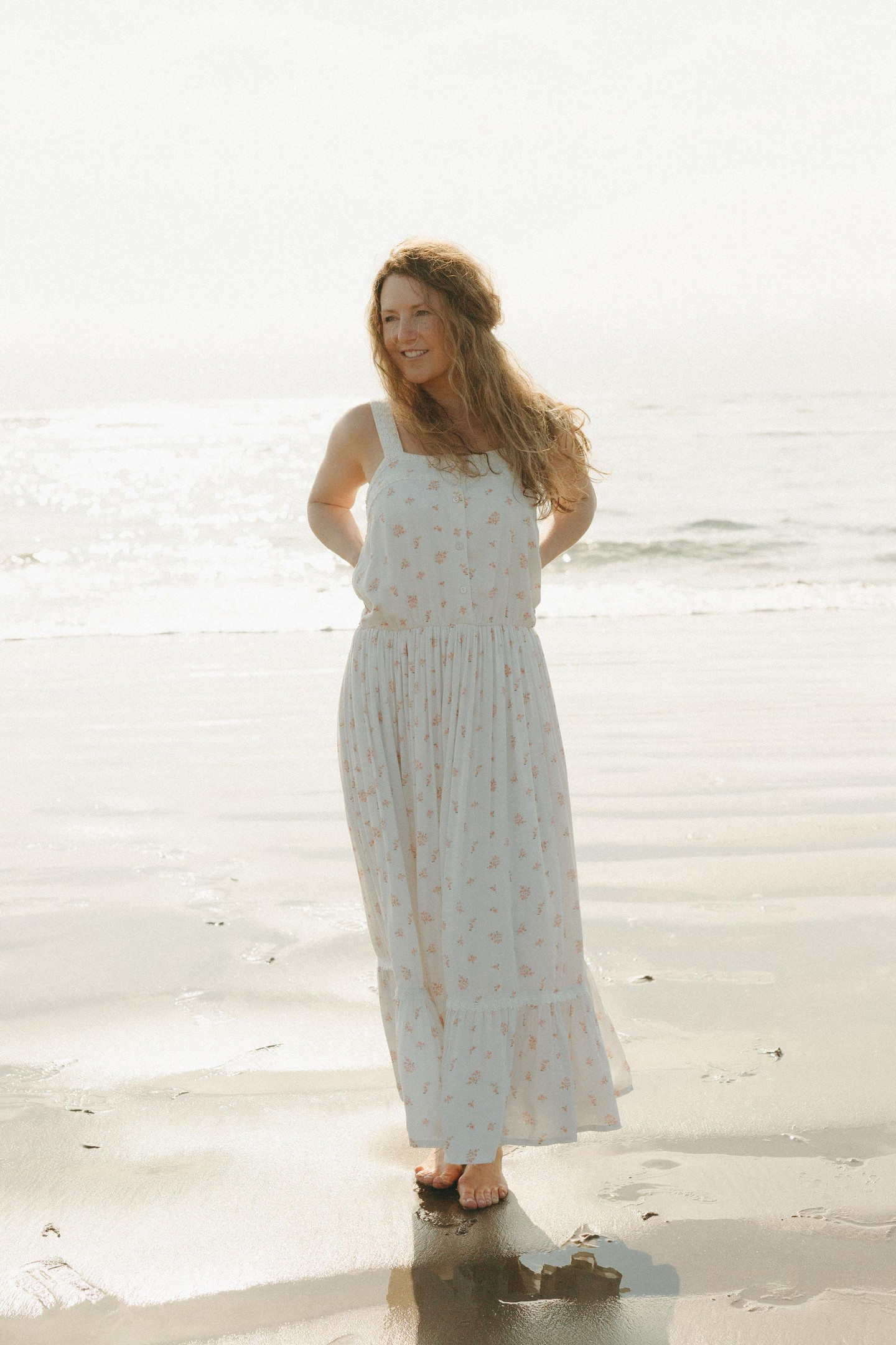 Elegant White Blossom Floral Grace Dress for Women